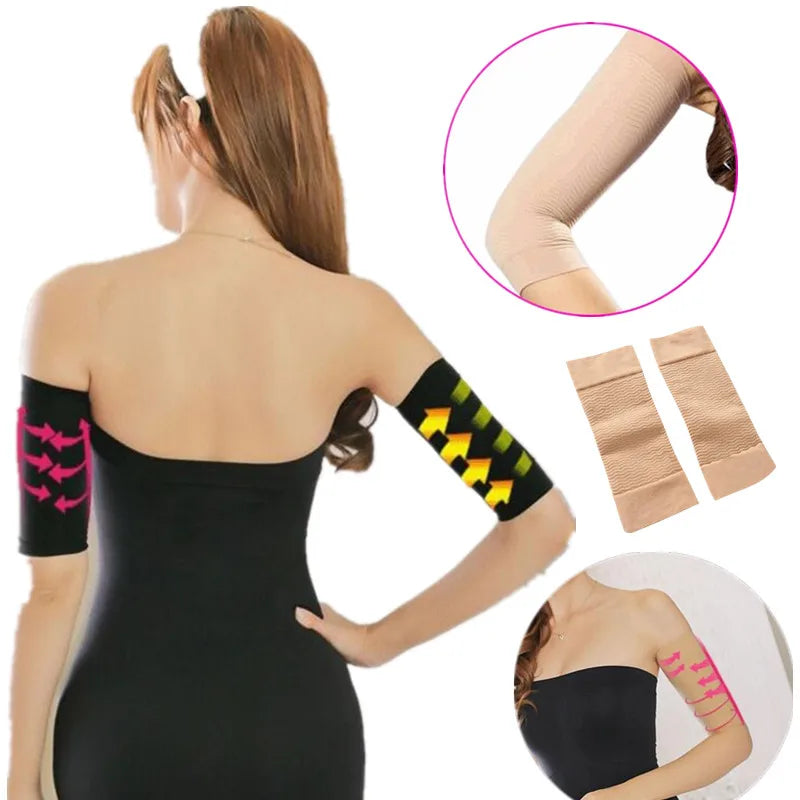 2PC Weight loss Calorie Slim Arm Leg Shaper Fitness Leg Slim Shaper Burning Fat Socks Slim Wrap Arm Shaper Body Slimming Tool