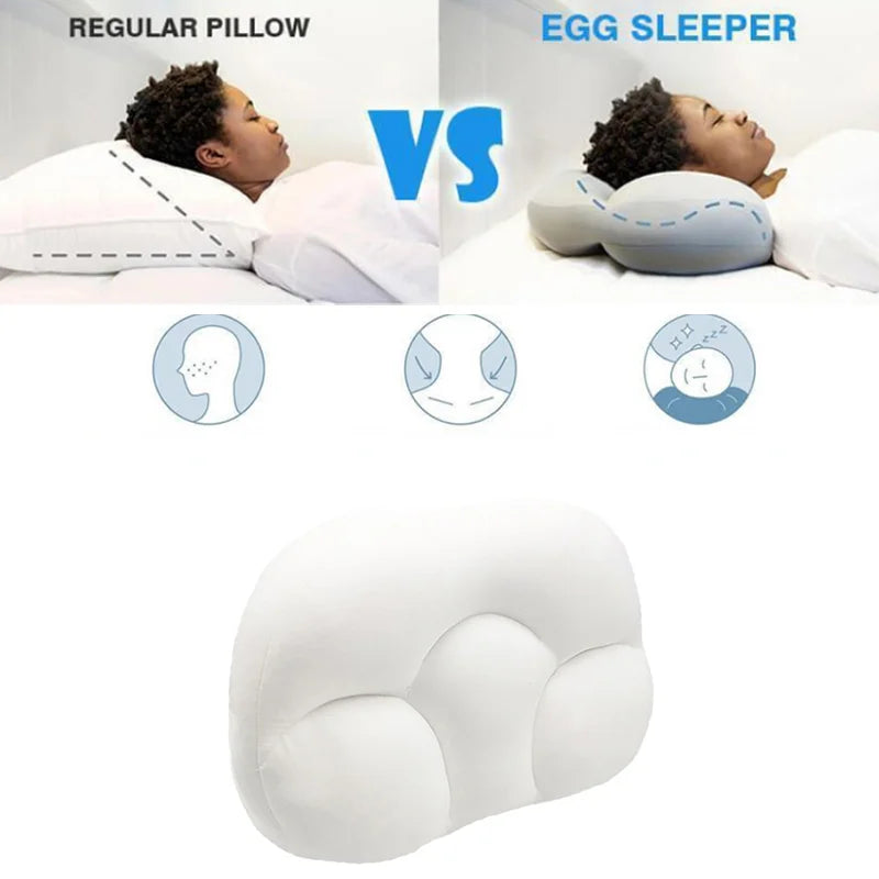 Memory Foam Pillow Body Massager All-round Sleep Neck Massager Sleep Egg Shaped Head Massage Pad Head Massager