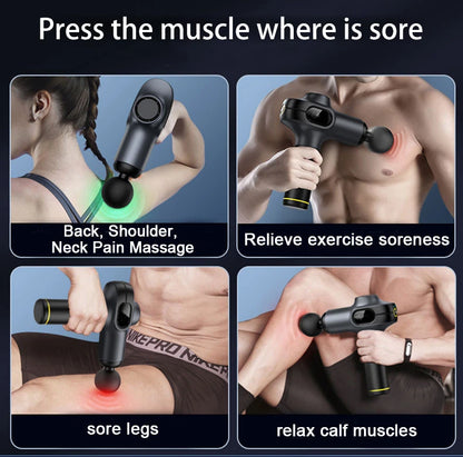 New Body Massage Gun Electric Massager for Neck and Back Muscle Fascia Fitness Equipment Masager Relaxation Treatment