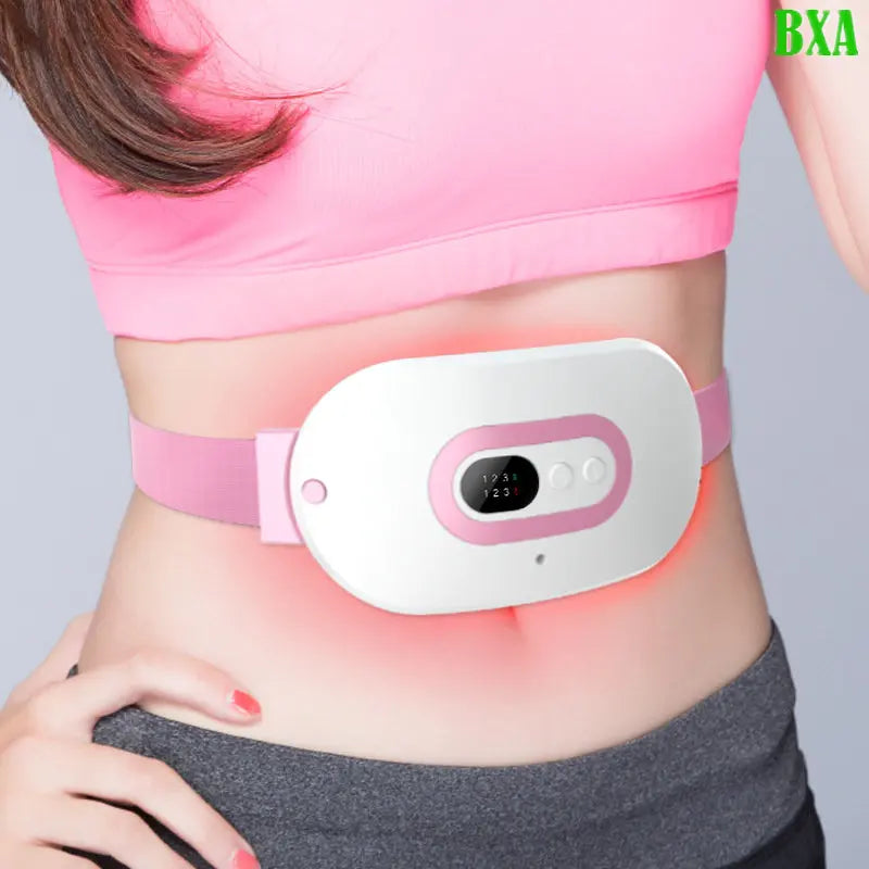 Electric Infrared physiotherapy Warm Uterus Belt Rechargable Heating Uterus Belt Postpartum Recovery Acupoints Vibrating Massage