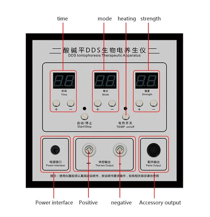 New Acid and Alkali Level DDS Pulse Bioelectric Massager Electrolyte Regulation Dredge Meridian Physiotherapy Detoxification