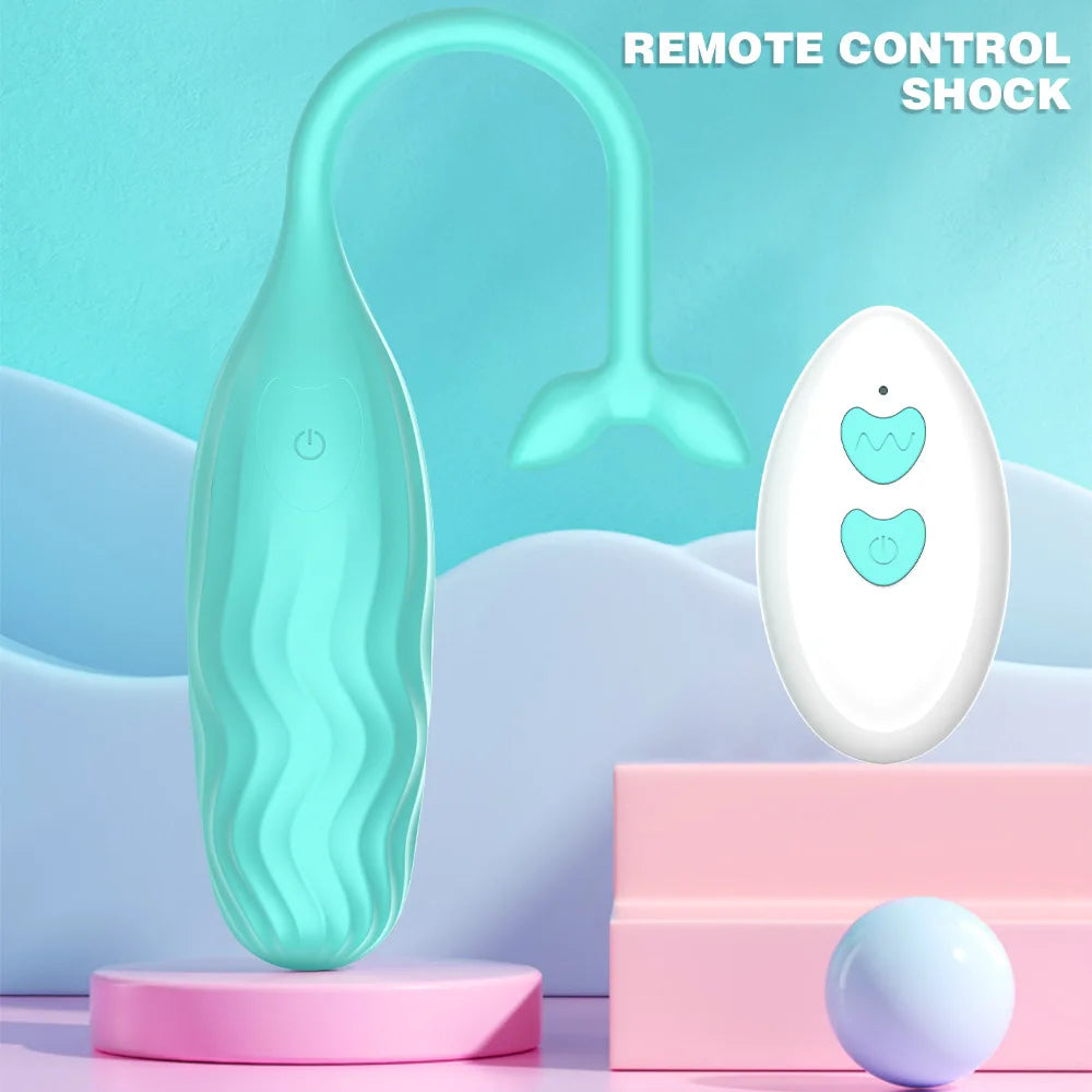 APP Wireless Remote Cute Whale Vibrator Jump Egg Sex Toys for Women Waterproof Vibration Wearable Rotating G-spot Massager