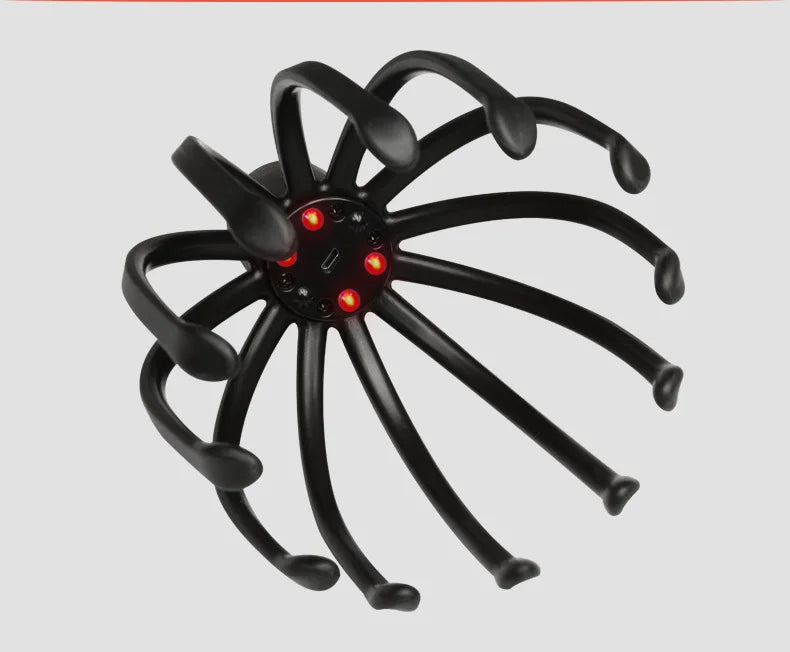 Electric Head Massager Octopus Scalp Neck Massage Stress Relax Spa Healing Alloy Health Care Tool Body Head Massager Beauty Tool