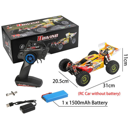 WLtoys 144010 1/14 RC Car 75KM/H High Speed Off-Road 2.4G Brushless 4WD Electric RC Drift Toys for Children Racing