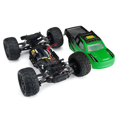 1/10 2.4G 4WD FC6 Remote Control Car 32km/h High Speed RC Car with LED Light 2 Batteries Drift Vehicles Toys for Children