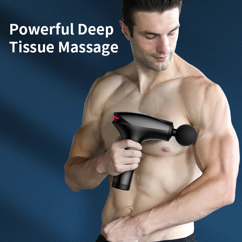 New Icy Cold Compress Massage Gun Electric Percussion Pistol Massager For Body Neck Back Sport Deep Tissue Muscle Relaxation