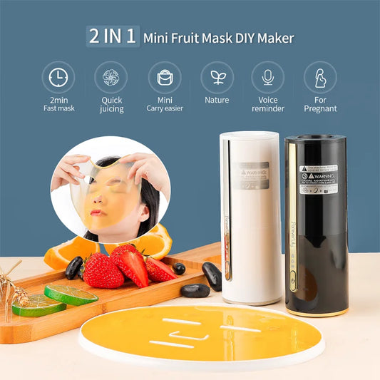 New DIY Fruit Juicing Natural Mask Machine Self-Made Vegetable Fruit Juicer Juice Automatic Collagen Face Mask