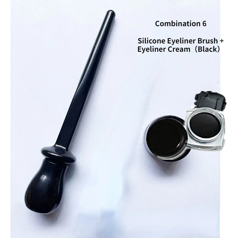 Silicone Eyeliner Guide Tool Hyper Easy No-Skip Eye Makeup Styling Drawing Guide Gel Reusable Eyebrows Eye Shadow Brush Tool