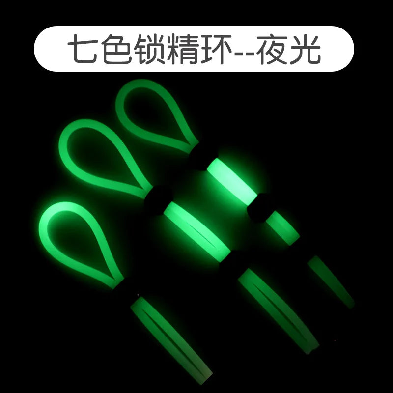 3in1 Fluorescence Silicone Ring Locking Essence Ring Adjustable Rope Male Sex Toys for Men Tightness Extended Delay Ejaculation