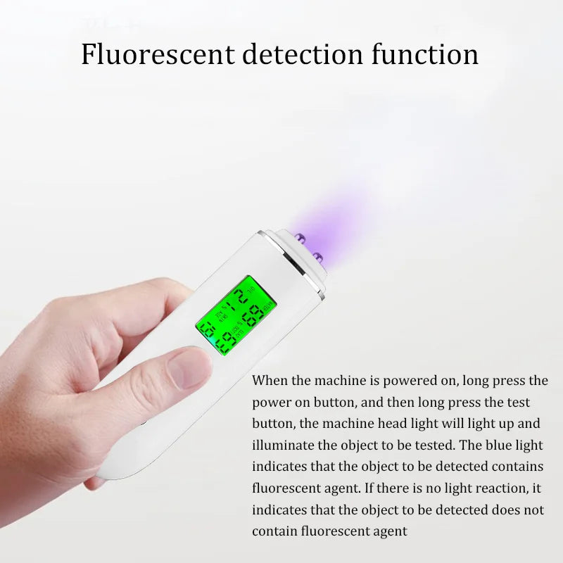 NEW Electric Analyzer Detection LCD Display Digital Tester for Moisture Oil Fluorescent Agent Content Facial Moisturizing