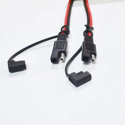 2mm² SAE Male To Female Extension Cable - 14AWG Photovoltaic Solar Panel Connector Wire - 20A Pure Copper - 2m