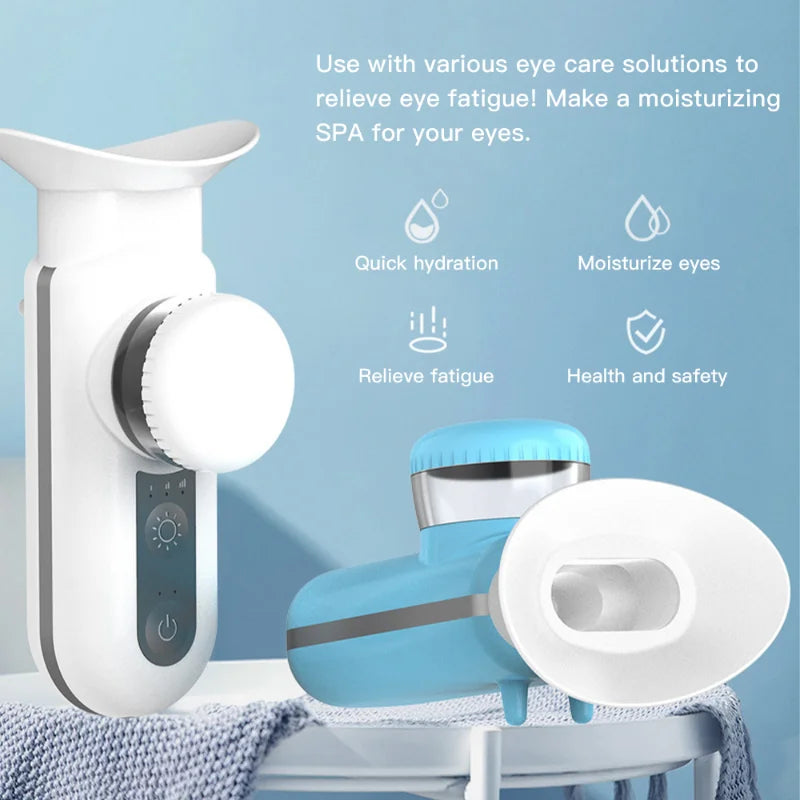 NEW Eye Care Nano Sprayer Hot Compress Eye Moisturizer Facial Humidifier Steam Engine Relieve Fatigue Dry Eye Wash