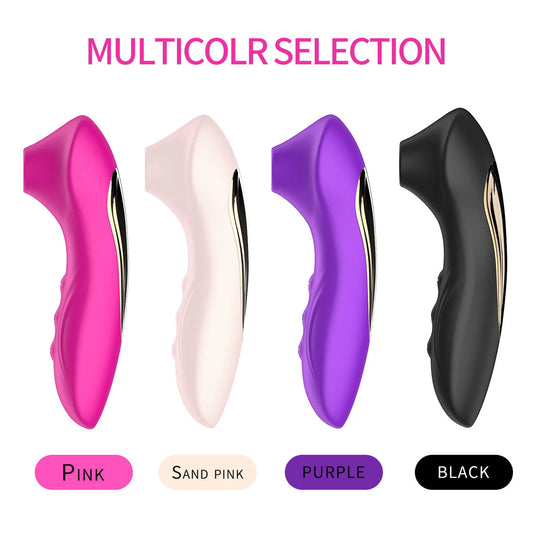 Women's 10 Frequency Rose Suction Device Sweet Beans Teasing and Fun Masturbation Stick Second Wave Vibrating Stick Adult Sex