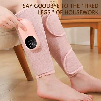 NEW Electric Leg Massager with Heat Compression Blood Circulation Calf Air Muscle Leg Massager Pressure Stress Therapy To Relax