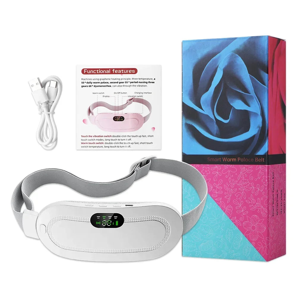 Portable Heating Pad Menstrual Heating Massager Belt Abdominal Belt Period Relief Hot compress and warm uterine device