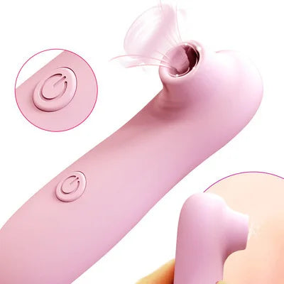 10 Frequency Female Powerful Sucking Device Vaginal Licking Device Breast Vibration Massager Masturbation Teaser Stick