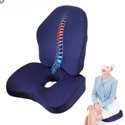 NEW Memory Foam Cushion Orthopedic Pillow Tailbone Office Chair Cushion Support Waist Back Pillow Car Seat Hip Massage Pad