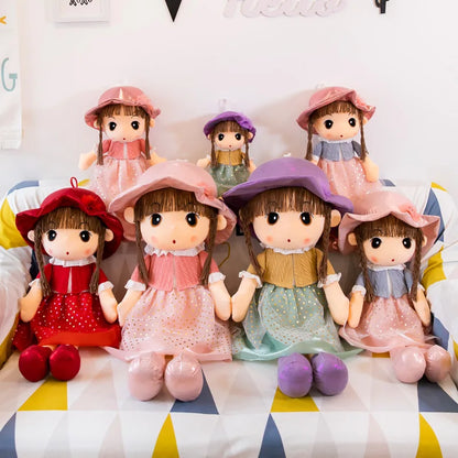 45-75cm Big Kawaii Hat Princess Mayfair Doll w/ Clothes Kids Baby Appease Toys Stuffed Soft Cartoon Plush Toys for Children Gift