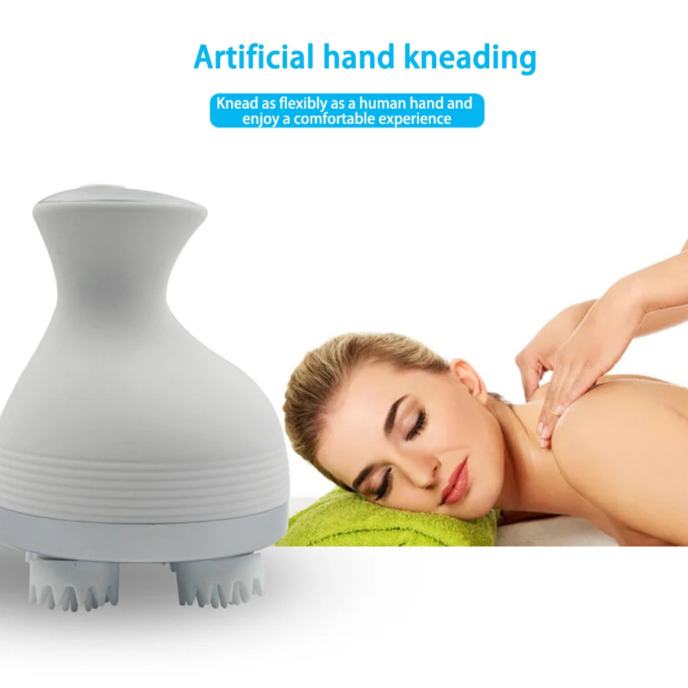 New Waterproof Electric Head Massage Wireless Scalp Massager Pressure Points To Relieve Pressure and Promote Blood Circulation