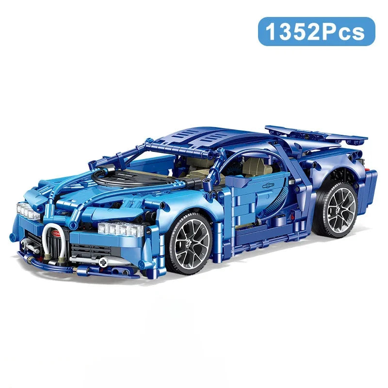 Technical Expert 1352Pcs Famous Racing Car Model Building Blocks City Mechanical Toys Kid Gift Speed Vehicle Supercar MOC Bricks