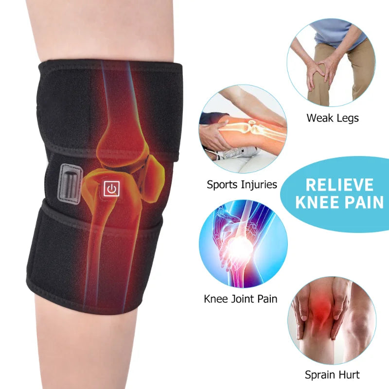 New Leg Heating Knee Pads Infrared Heated Therapy Hot Compress Knee Arthritis Pain Relief Back Shoulder Elbow Brace Healthy