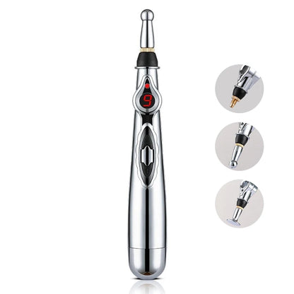 1PCS Electronic Acupuncture Pen Electric Meridian Laser Therapy Healing Massage Pen Meridian Energy Pen Muscle Relaxation Tool