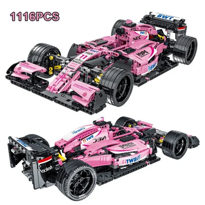 1099PCS Technical Kids MOC F1 Formula Sport Car Building Blocks Racing Vehicle Bricks Toys Gift for Boy Friend