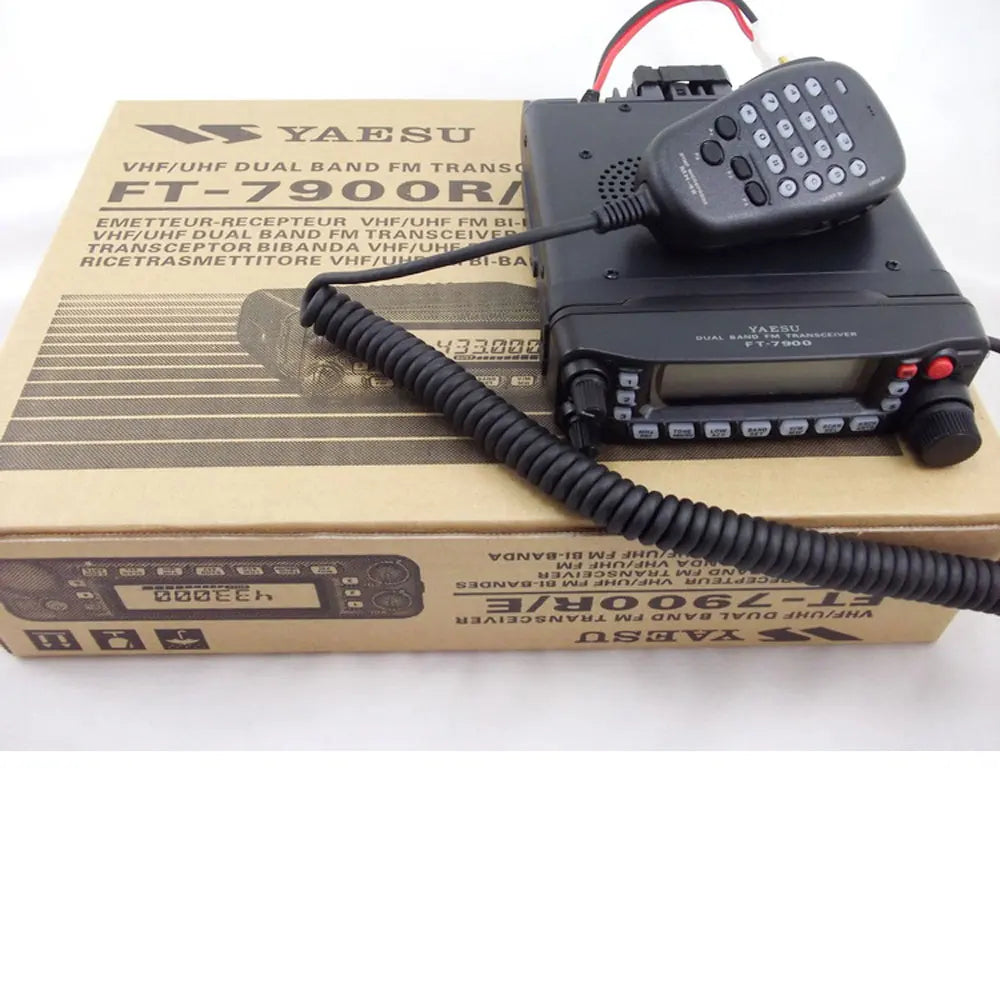 YAESU FT-7900R Dual Band UHF VHF FM Transceiver 10KM Amateur Base Station Car Mobile Radio + SG7900 Antenna Nagoya RB400 Bracket