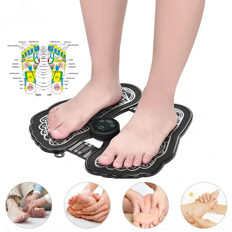 EMS Massage Electric Foot Massage Pad Strabismus Electrical Stimulation Physiotherapy Massageador Healthcare Masajeador Saude