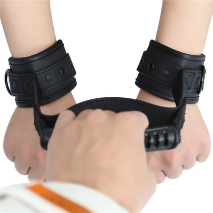 Soft Leather Handcuffs w/ Buckle Adjustable Cosplay Adult Game Erotic Product Sex Toys for Women Couple