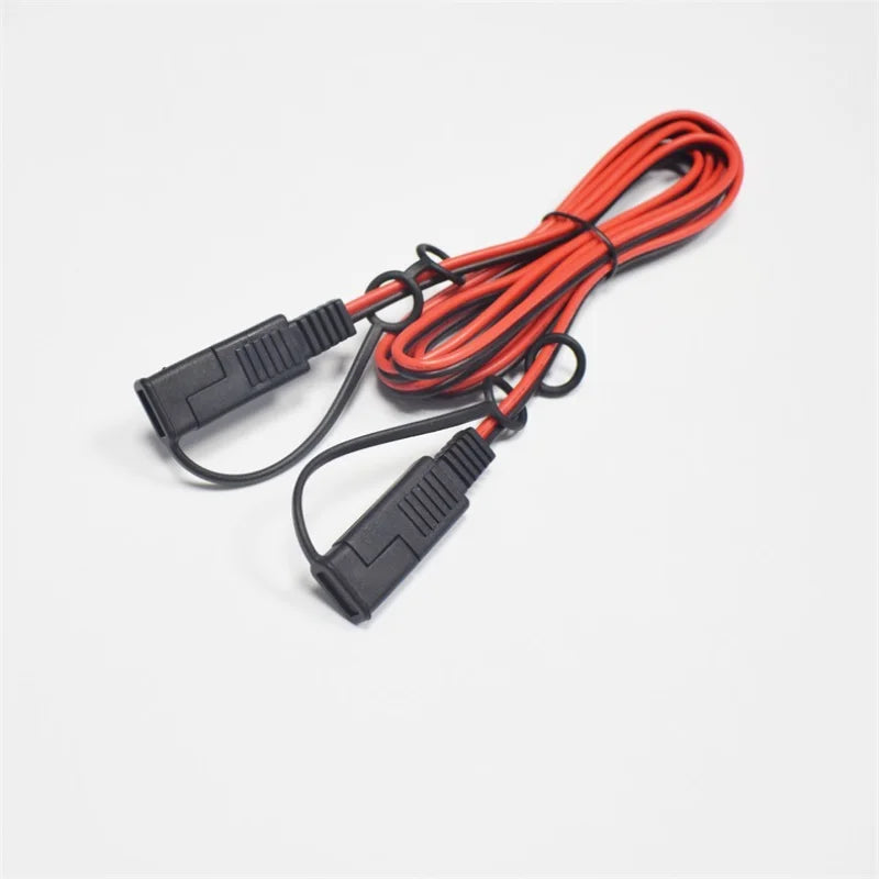 18AWG Pure Copper 0.75mm² 10A Solar Power Extension Cable with SAE Male To Female Connectors - 2m