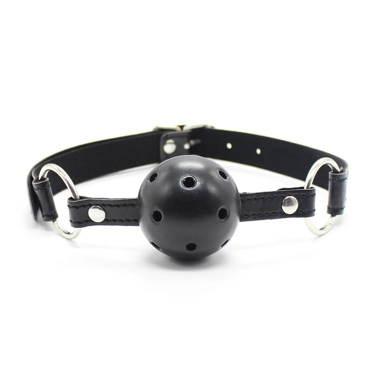 4.5cm Ball Gag Bondage Leather Open Mouth Gags Oral Fixation Adult Flirting Sex Toys Mouth Ball Plug for Men Women BDSM Game