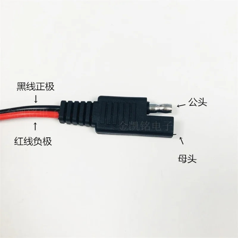 18AWG Pure Copper 0.75mm² 10A Connection Wire Photovoltaic Solar Panel SAE Power Extension Cable 1M