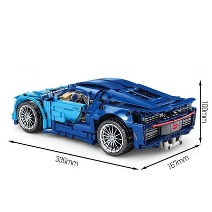 1388PCS MOC Technical Super Speed Bugattied Sport Car Building Blocks Assemble Bricks Racing Vehicle Toys Gifts for Adult Friend