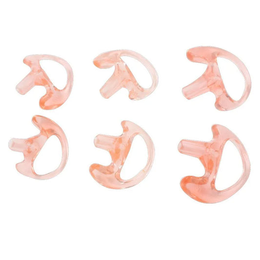 10 Pair Skin Color Silicone Earmold Earbud for Universal Walkie Talkie Radio Air Acoustic Coil Tube Earpiece Headphone S/M/L Siz