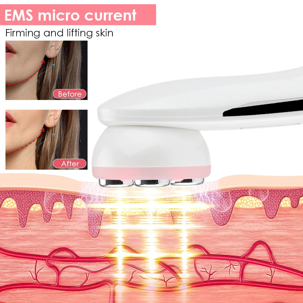 EMS Micro-current Phototherapy Lifting Massager LED Photon Rejuvenation Beauty Machine Skin Lifting Equipment Anti-wrinkle