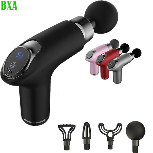 New Mini Electric Massage Gun High Frequency Fascia Gun Deep Tissue Massager Muscle Release Neck Membrane Relaxer with 12 Speeds