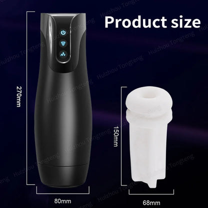 Automatic Masturbator Cup Blowjob Deep Throat Vibration Suction Oral Cup Sex Toys Vacuum Sucking Male Adult Products For Men 18+