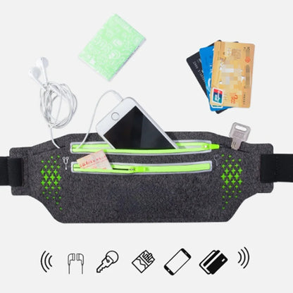 Exercise Fitness Running Waist Bag Waterproof Canvas Sports Jogging Portable Outdoor Phone Holder Belt Bag Fitness Accessories