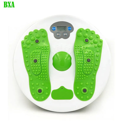 Fitness Waist Twisting Disk Balance Board with Electronic Counter LCD Foot Massage Plate for Home Body Aerobic Rotating Sports