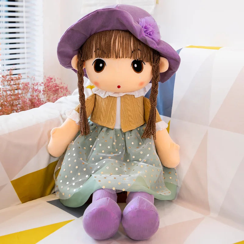 45-75cm Big Kawaii Hat Princess Mayfair Doll w/ Clothes Kids Baby Appease Toys Stuffed Soft Cartoon Plush Toys for Children Gift