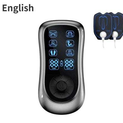 8 Languages Neck Massager LCD Display EMS TEM Pulse Massage with 6 Massage Modes To Comprehensively Alleviate Muscle Fatigue