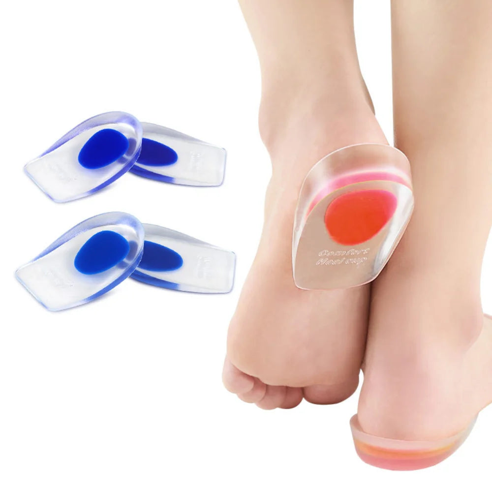 Heel Pad Transparent Motion Cushioning Inner Heightening Insole U-shaped Insole Sports Shock Absorption Inner Heightening Insole