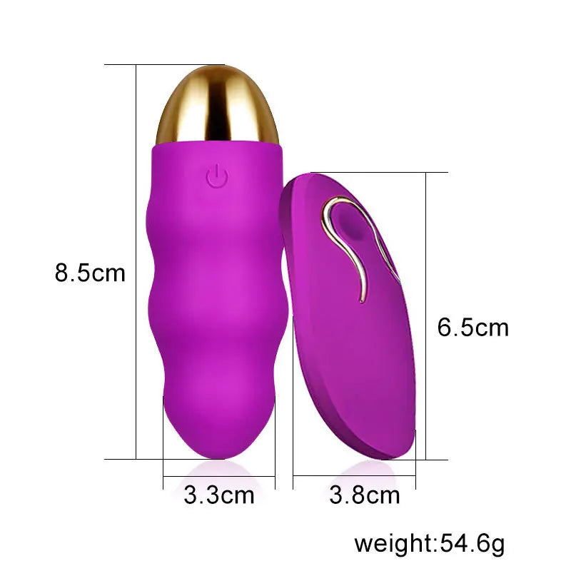 Soft Silicone Vagina Balls Rechargeable Remote Control G-spot Multic-Speeds Waterproof Egg Vibrator Sex Toys for Women