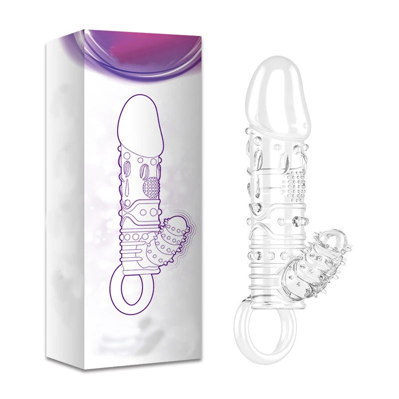 Vibrating Cock Ring Clitoris Stimulation Penis Sleeve Penis Enhancers G-Spot Vibrator Delayed Ejaculation Sex Toys for Couples