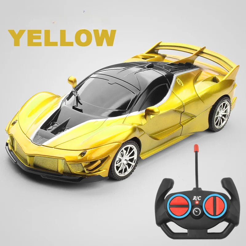 1:18 4DWC RC Car With Led Light  Radio Remote Control Cars Sports Car High-speed Drift Car Boys Toys For Children