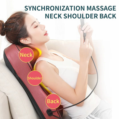 NEW Back Waist Cervical Spine Multifunctional Whole Body Neck Shoulder Electric Massage Pad Home Massage Shiatsu Massager