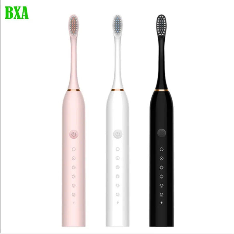 New Ultrasonic Sonic Electric Toothbrush for Adult & Children USB Charge Rechargeable Soft Fur Waterproof Tooth Brush Washable