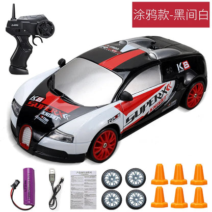 1/24 2.4G Drift Rc Car 4WD 3.7V 500MAH RC Drift Car Toy Remote Control GTR Model AE86 Vehicle Car RC Racing Car Toy