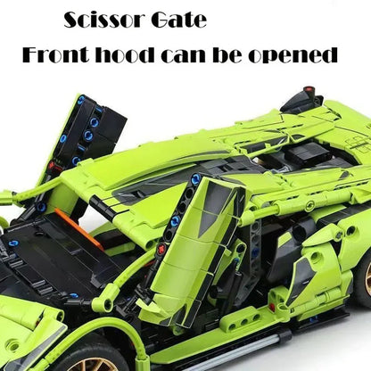 1280PCS Technical 1:14 MOC Sports Car Building Blocks MOC City Speed Vehicle Assemble Bricks Toys for Kids Boys